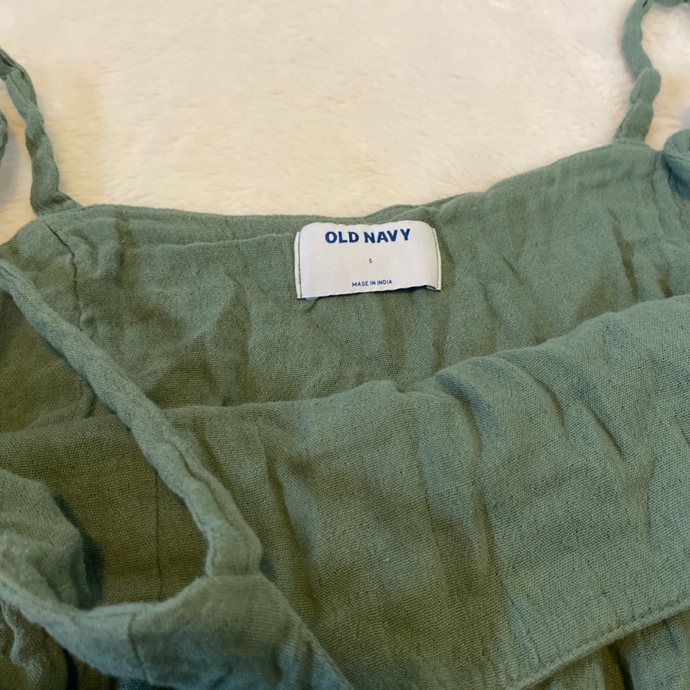 Old Navy Sage Green Linen Cami